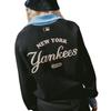 MLB College Style FW23 New York Yankees High Neck Casual Loose Pullover Long Sleeve Knit Sweater Unisex sweater Black 3FKPV0134-50BKS