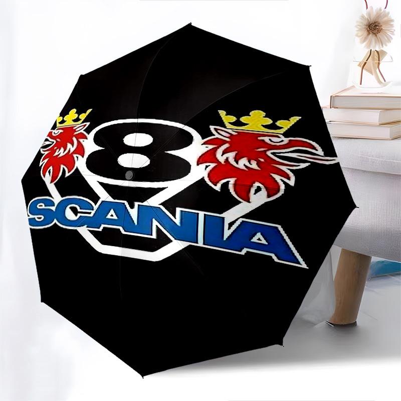 1 шт. Автоматический складной зонт Scania 8, Ветрозащитный купол, Кнопка автоматического открытия/закрытия 10171