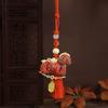 Satin New Year Horse Pendant Chinese Style Car Hanging Ornaments  Festive Accessory
