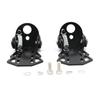1 Pair Cycling Folding MTB Bike Black Metal Bicycle Foot Pegs Rear Seat Bike Pedals Footrests