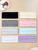 8pcs Fashionable, Casual, Simple, Solid Color Headband, Sports, Fitness, Yoga Headband