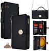 For Samsung Galaxy XCover7 Pro Case Cross Texture PU Leather+TPU Wallet Phone Cover with Strap
