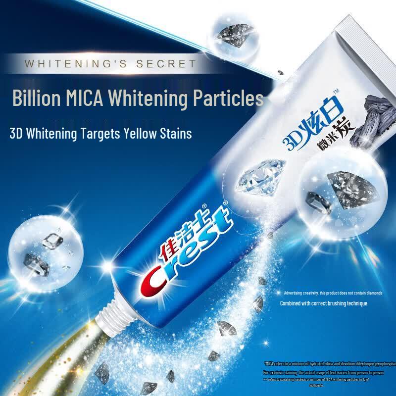 Crest Зубная паста 3D White с микрочастицами угля, 4 шт.