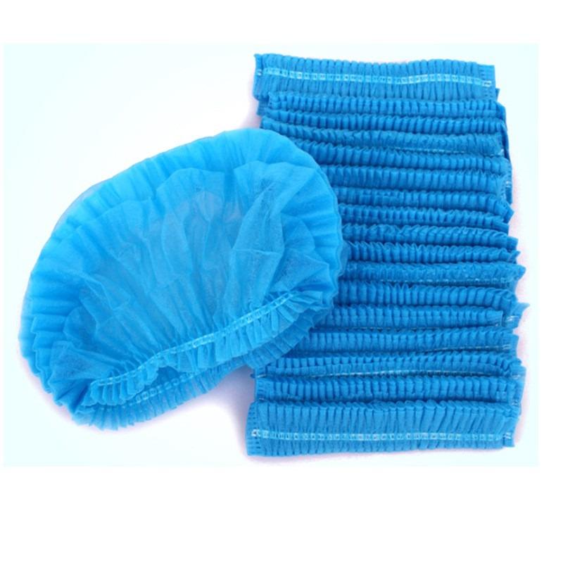 100pcs/Pack Disposable Hair Head Covers Net Bouffant Dustproof Anti Dust Caps Breathable Shower Hats