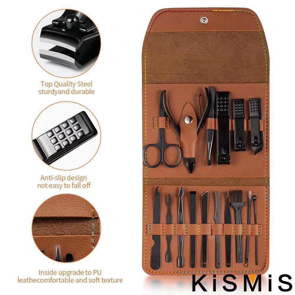 Stainless Steel Nail Clippers Professional Set Portable Nail Scissors Manicure Tools for Home and Salon Use
