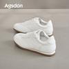Augustus Dengde Training Shoes Women's 2025 New Autumn Flat White Shoes Student Sports and Leisure Forrest Gump Shoes Board Shoes