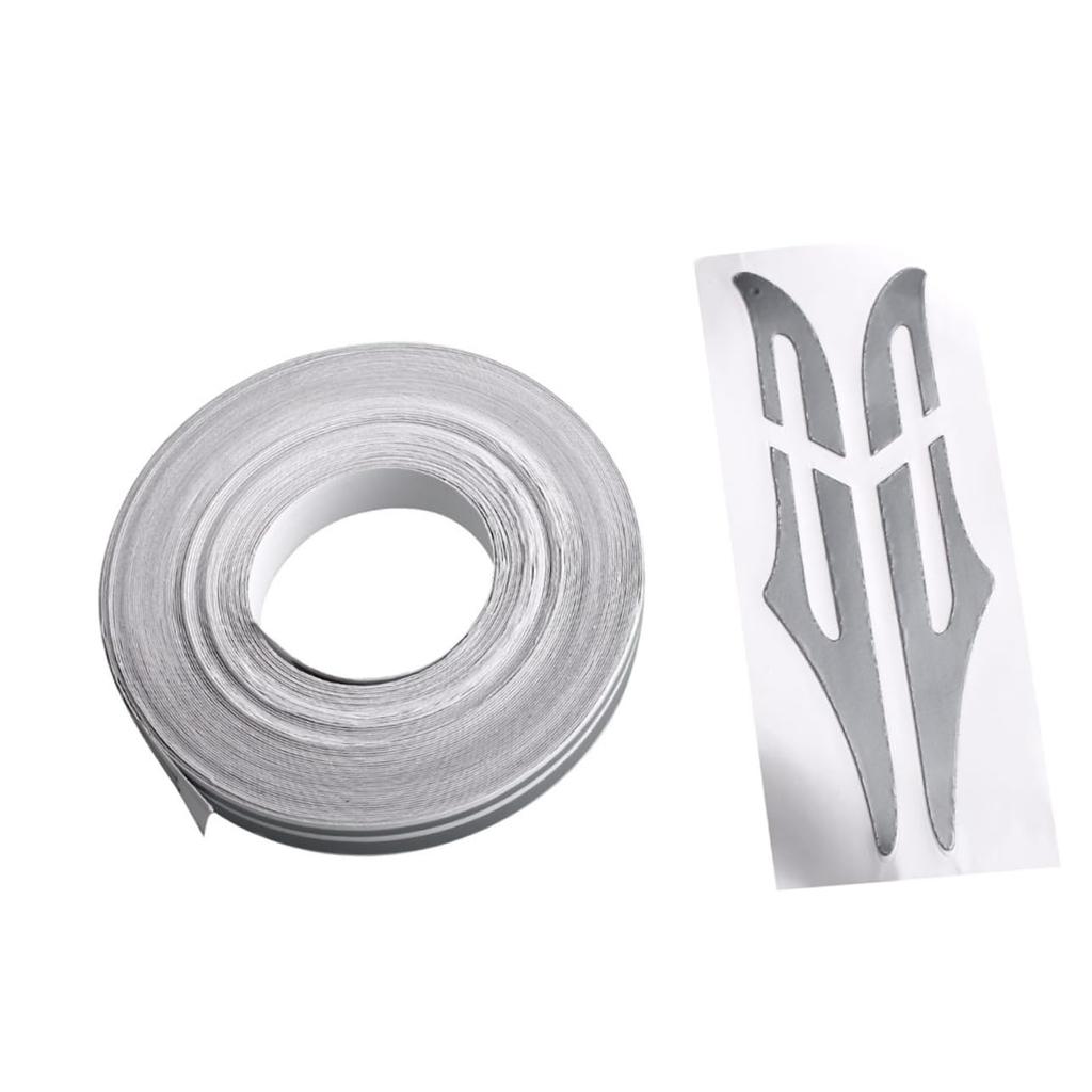 TOYMYTOY Decal Pinstripe Adhesive Tape Pinstriping Tape Decal Pinstriping Car Pinstriping Tape Silver