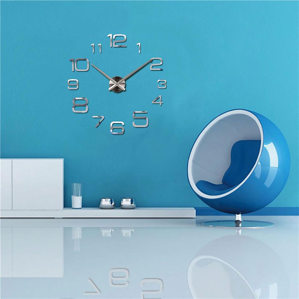 Creative Digital DIY Wall Clock Mirror Wall Clock Home Decoration