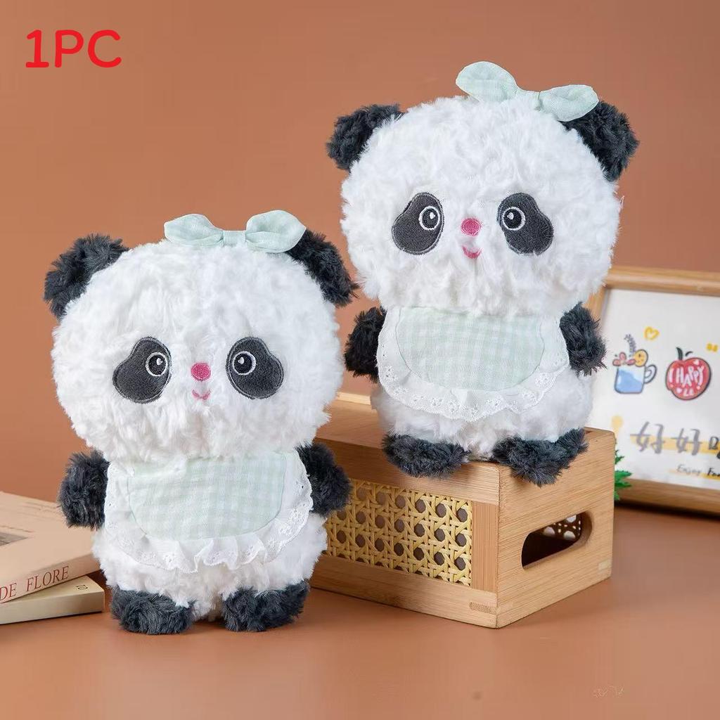 Плюшевая игрушка-панда из мультфильма Для свадебного подарка-броска 8 дюймов Мягкий плюшевый наполнитель Для украшения вечеринки