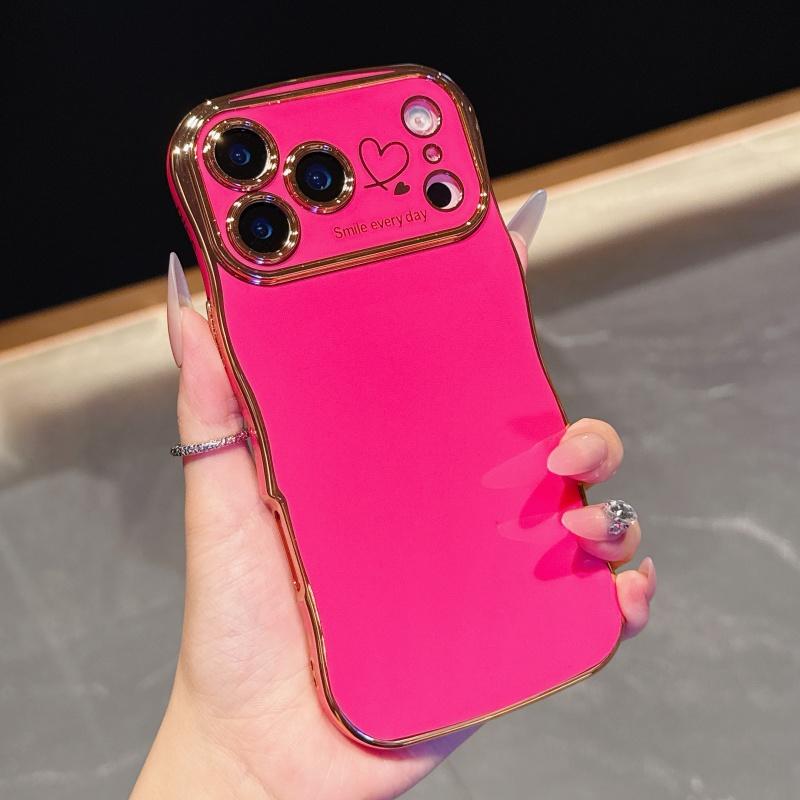 Боковой Чехол С Гальваническим Покрытием 'Love' Для iPhone 17 Pro Max 17 Air 16 15 14 Plus 13 12 11 Pro Max 17Pro Max Чехол Защита Камеры Ударопрочный Бампер