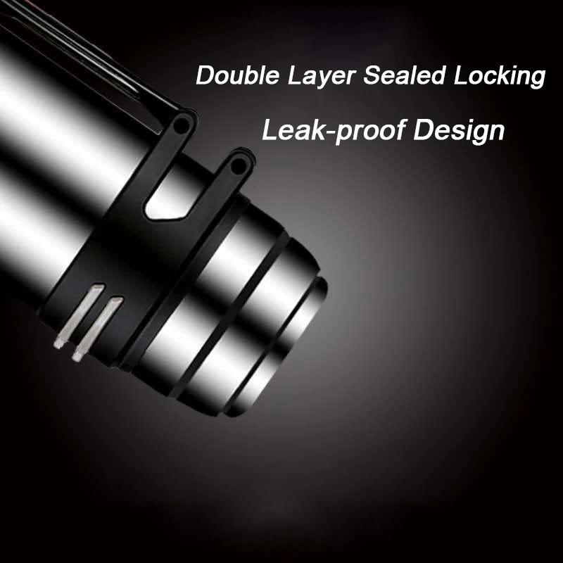 3L Roomy Thermos Bottle Stainless Steel Keep Warm Kettle Lightweight Water Bottle for Travel Camping Outdoor Activity Drinkware