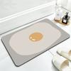 Коврик для пола в ванной комнате Diatom Mud Absorber Cute Foot Mat Home Bathroom Door Ambling Toilet Quick Dry Non-Slip