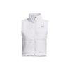 UA Storm Session Run Vest Solid Color Zip High Neck Sleeveless Vest Women Vests White 1378502-100