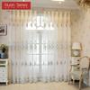 1 шт. Серия Nuan Европейская вышитая прозрачная занавеска Полупрозрачная высота 260 см Тюль для гостиной спальни украшение окна домашний декор