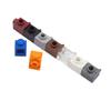 100 деталей MOC Brick, модифицированный кирпичик 4070, 1 x 1 с фарой, классический элемент, аксессуар для строительной игрушки.
