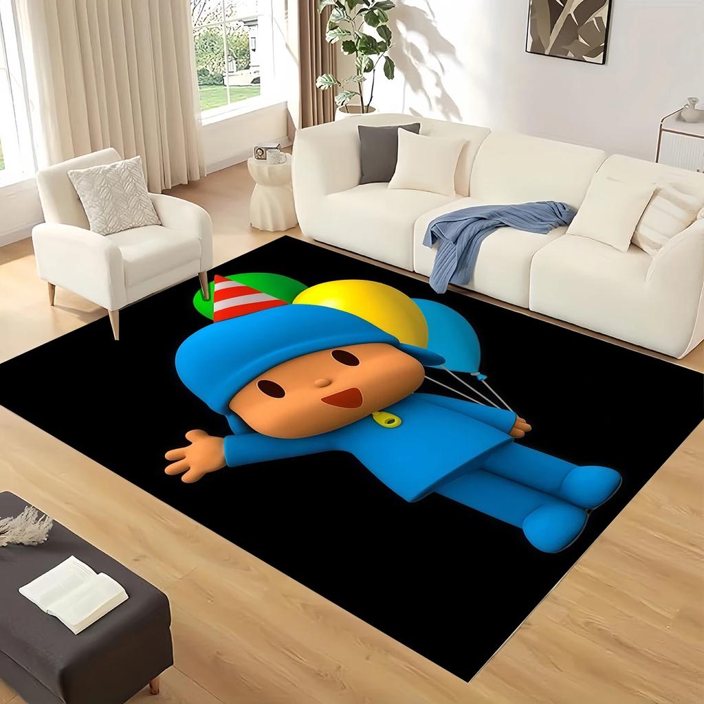 HD Забавный P-Pocoyo Мультфильм Элли Пато Ковер Коврик для Дома Гостиной Спальни Дивана Прихожей Декор, Детский Игровой Нескользящий Коврик