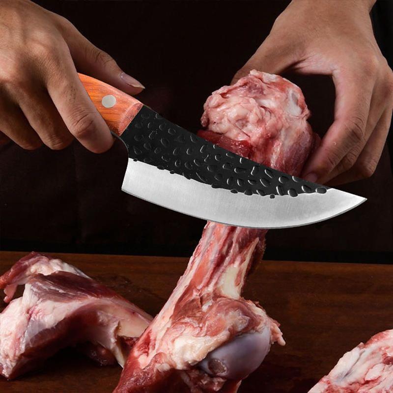 Forged Kitchen Knife Stainless Steel Boning Knife Butcher Slicing Cleaver Fish Meat Sushi Cutter Fishing Cooking Knife