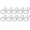 Motoforti Tie Down Strap Rings Anchor Hook Strap Rings Stainless Steel for Garage Motorcycle ATV Truck 10pcs Silver Tone