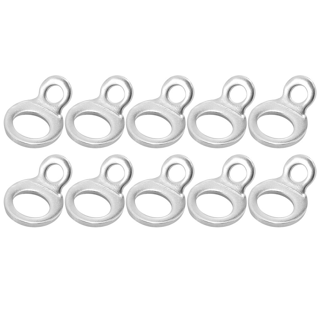 Motoforti Tie Down Strap Rings Anchor Hook Strap Rings Stainless Steel for Garage Motorcycle ATV Truck 10pcs Silver Tone