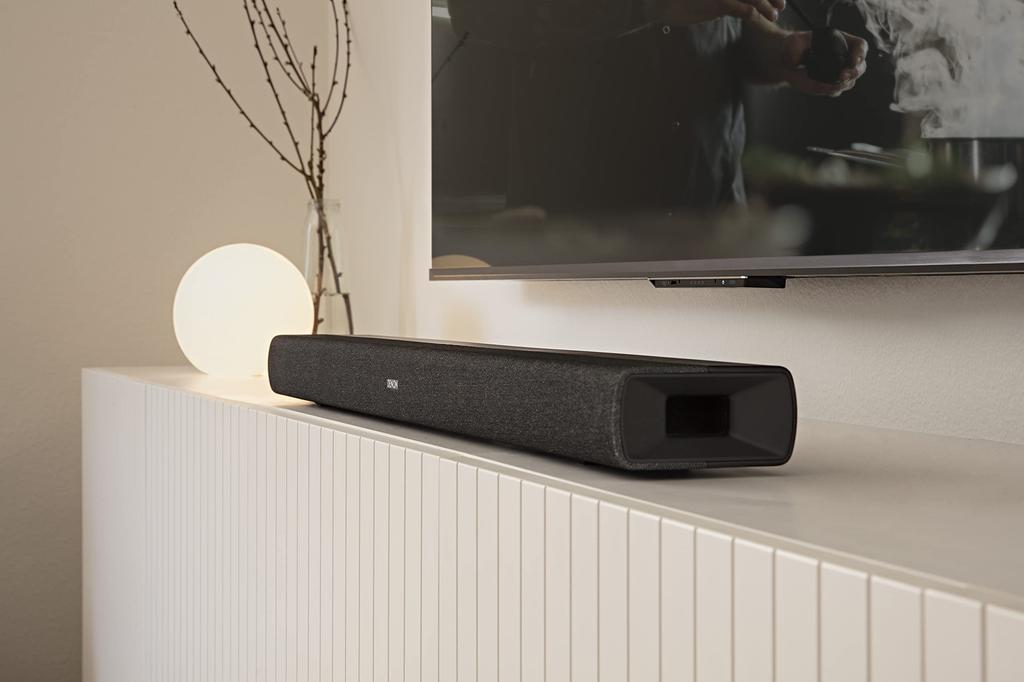Denon Soundbar Dual Subwoofer Dolby Atmos Lossless Audio Compatible Black Built-in & DHT-S217K