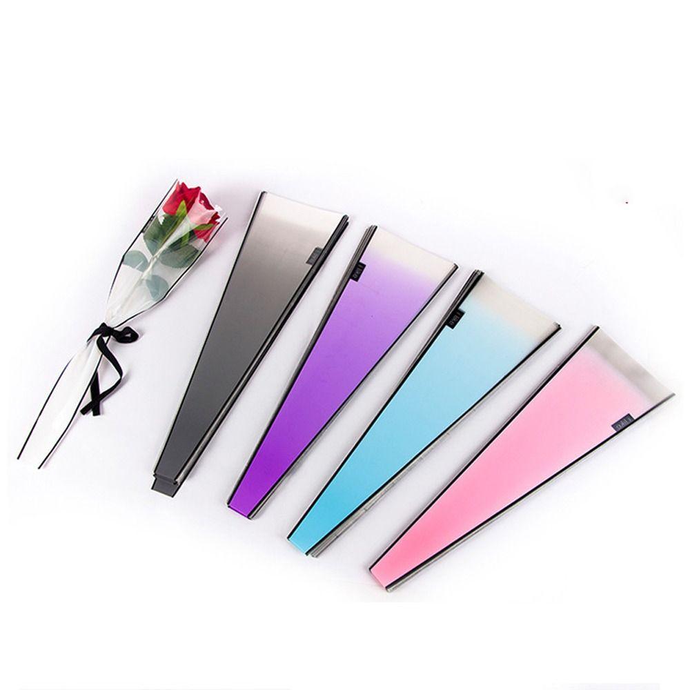 50 шт. Водонепроницаемые одиночные цветочные упаковочные пакеты Романтические цветочные подарочные пакеты с розами на День матери