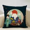 Japan Mount Fuji Ukiyo-e Retro Cushion Cover Sofa Pillowcase Home Decor Pillow Case 45x45cm Linen Home Textile Products