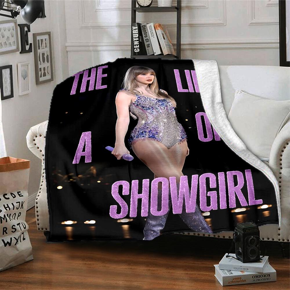 Life Showgirl Taylor Blanket Soft Throw Blanket For Home Bedroom Bed Sofa Travel Office Solid Christmas Blanket