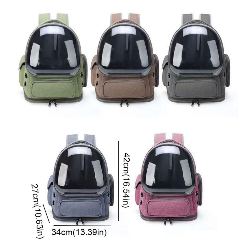 Transparent Pet Carrier Backpack Ventilated Pet Travel Bag Cat Carrying Bag Outdoor Use