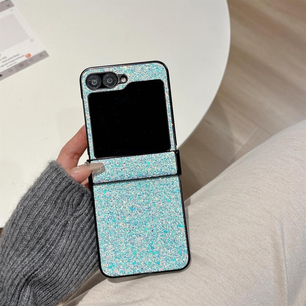 Чехол со стразами для Samsung Z-Flip 7/6/5: Роскошный высококачественный складной защитный чехол для телефона