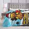Yellow Duck Flannel Blankets Winter  Super Warm Bedding Throws for Children Bedroom Aesthetic Bedspread Sofa Bed Cover