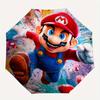 Super Mario Automatic Folding Umbrella - 3 Folding Design, Vivid Cartoon Pattern, Suitable for Outdoor Activities, A Gift for Fans In All Se