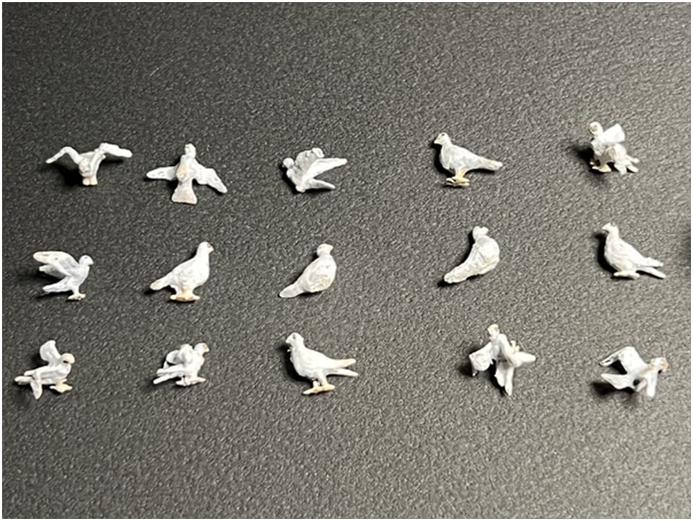 Chino Model Военная серия «Животные» Голубь 15 перьев Набор для 3D-принтера 1/35 CMMA-003