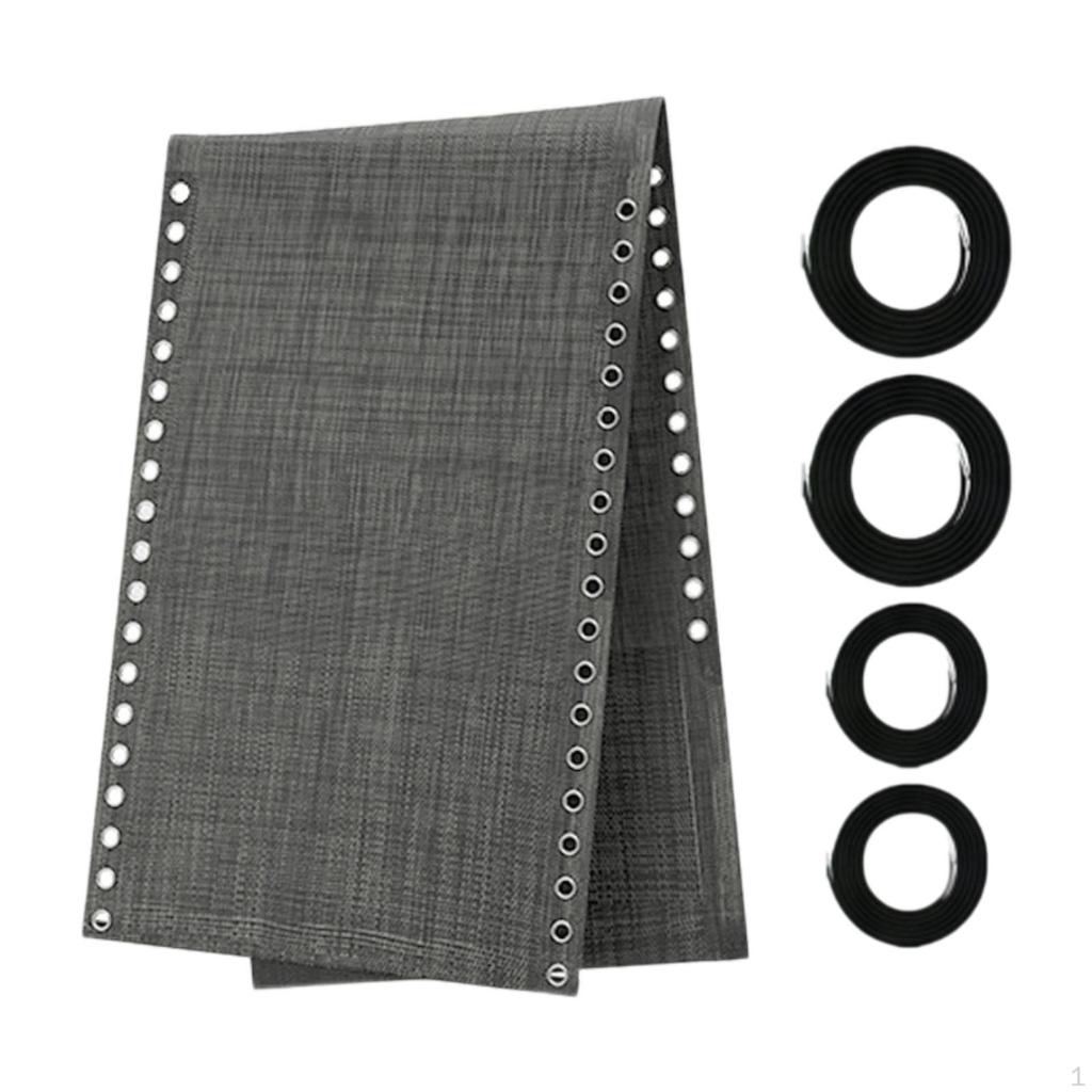 Запасные части для кресла-реклайнера, уличные складные сетчатые части с 4 эластичными шнурами для шезлонга