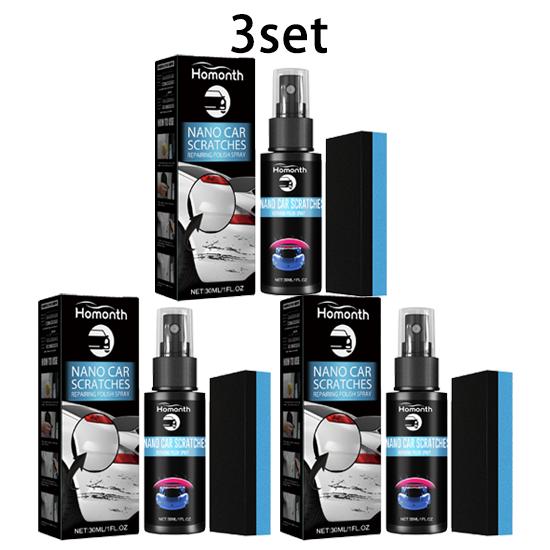 Homonth Scratch Repair Spray Car Scratch Refurbishment Cleaning Repair Brightening Maintenance Paint Care 1set