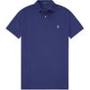 Polo Solid Ribbed Logo Embroidered Short Sleeve Polo Shirt Men Tops Blue MNPOKNI1N820695-410