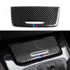 Carbon Fiber Auto Storage Box Panel Trim Cover Decoration Stickers Interior For BMW E90 E92 E93 3 Series 2005-12 Car Accessories