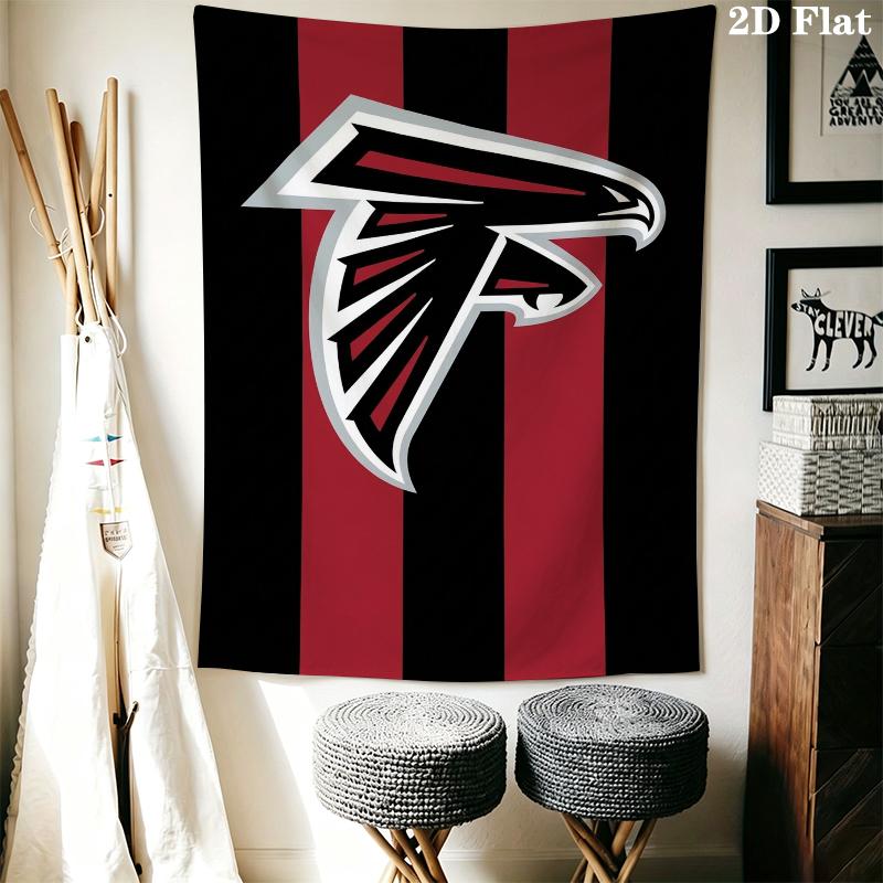 Настенный гобелен Atlanta Falcons Эстетичный настенный подвес Печатная ткань Одеяло Декоративные гобелены для спальни гостиной Домашний декор