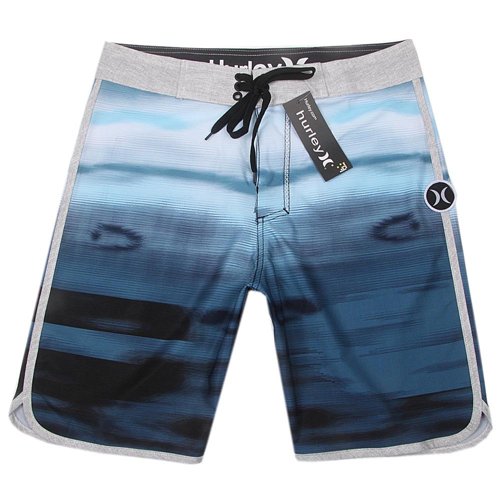 Мужские быстросохнущие шорты для серфинга с 4-сторонним плетением - лето 2024 г., повседневная пляжная одежда