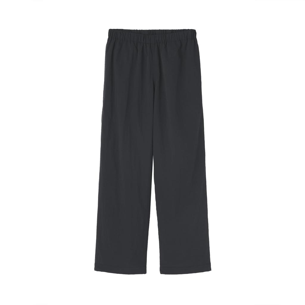 MUJI Ветрозащитные брюки на флисовой подкладке, удобный размер, BE1XOA5A, женские, черные, L,