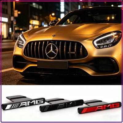 1 шт. Значок-эмблема решетки радиатора AMG для стайлинга экстерьера автомобиля V177 W247 W176 W177 W207 W203 W204 GLA GLC X253 GLK GLA Class