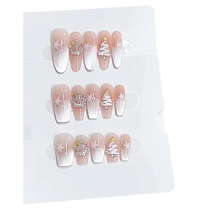 Чистые ручной работы фототерапевтические носимые замороженные готовые изделия многоразовые наклейки для нейл-арта