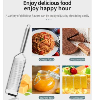 1 шт. Нержавеющая сталь Слайсер для сыра и масла, Терка, Эргономичная мягкая ручка, Скребок для лимона, имбиря, картофеля, Пластиковая крышка, Аксессуары