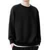 SLEEPSINERO Winter Wear Plus Size Crew Neck Cotton Long Sleeve Casual Cotton Solid Color Mountain Climbing Men's Sweatshirt, [Loose Fit, Slimming],