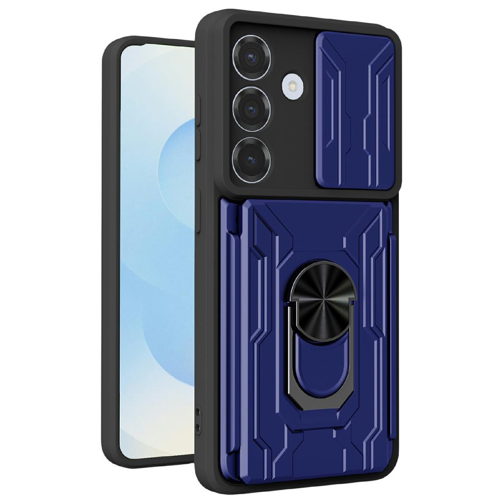 For Samsung Galaxy A57 5G Case PC + TPU Kickstand Phone Back Cover with Camera Slider