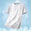 Men's Summer Casual Versatile Short Sleeve T-Shirt Trendy Breathable Ice Silk Sports Top Running Shirt