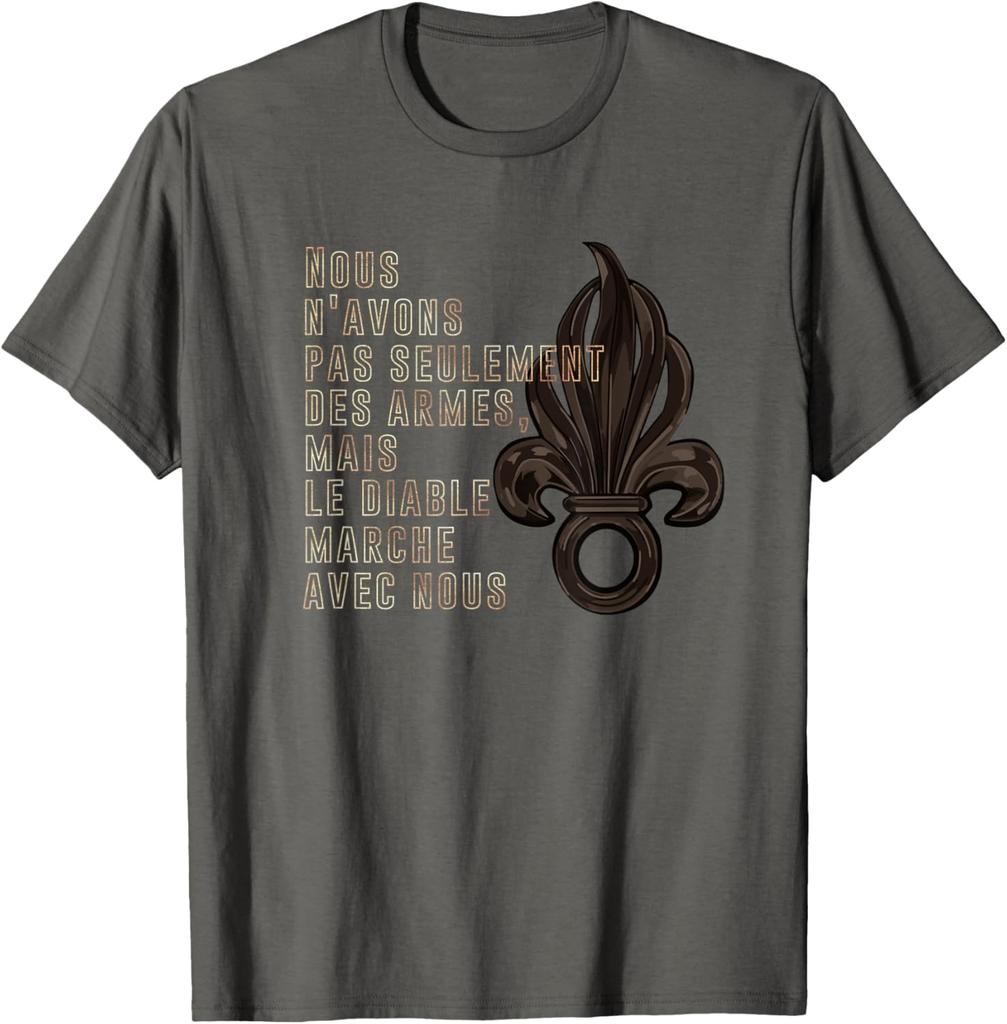 French Legion Song Quote 2nd REP Men TShirt Short Sleeve Casual 100 Cotton Shirt