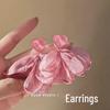 2025 Новые Стильные Клипсы-Серьги с Цветами для Женщин - Летний Нишевый Дизайн, Высококлассные Украшения для Ушей без Прокола