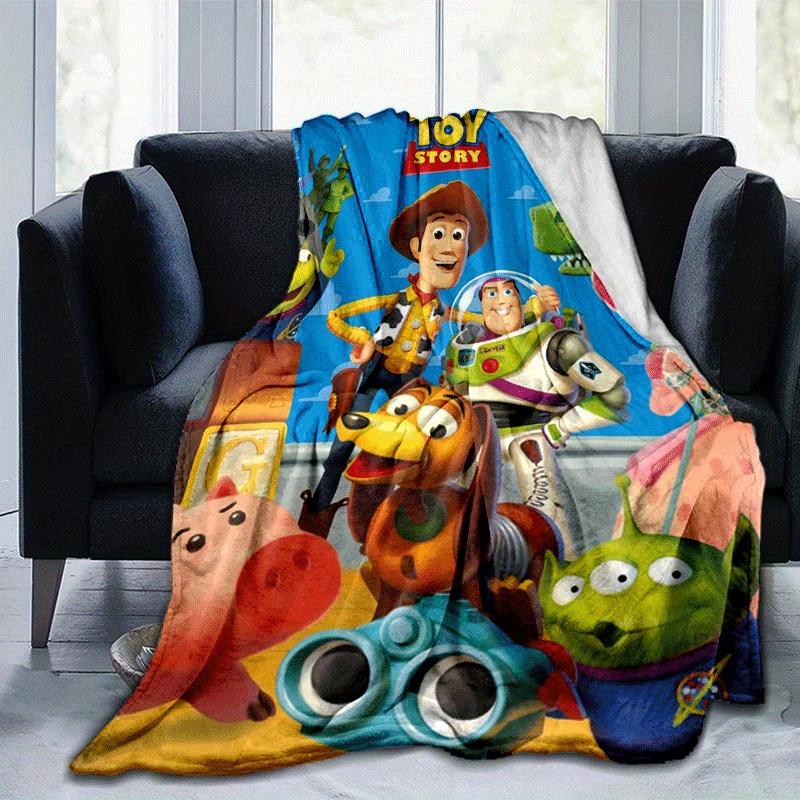 1pc Toy Story Printing Blanket - Soft, All-Season Throw for Office Blanket, | Personalized Gift with Adorable Cartoon Design