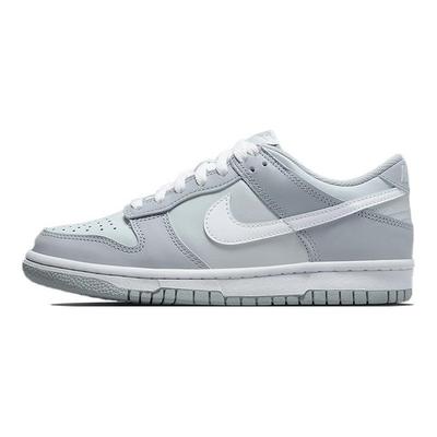 Детские кроссовки Dunk Low GS Pure Platinum Wolf Grey белые DH9765-001