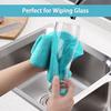 HOMEXCEL Microfiber Cloth Towels, 12-Count (Kitchen Cloths/Car Wash Towels/Dish Cloths), Approx. 11.25 x 11.25 inches (Multicolor)